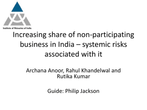 Increasing share of non-participating business in India – systemic risks associated with it