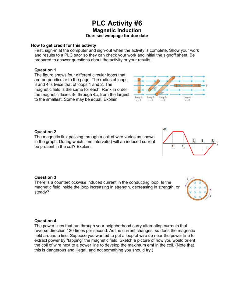 Plc Activity 6 Magic Induction