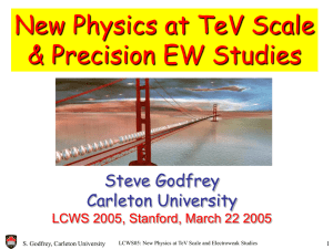 New Physics at TeV scale and Precision Electroweak