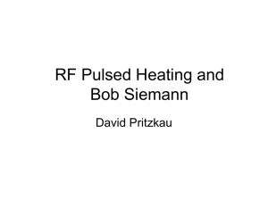 Pritzkau-RF Pulsed Heating and Bob Siemann