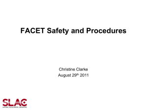 Christine Clarke FACET Safety and User Procedures