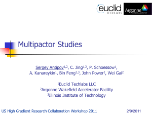 Recent progress on multipactoring modeling and multipactoring suppression at high field level.