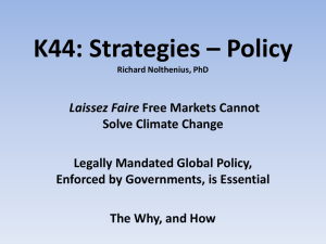 Strategies: Policy