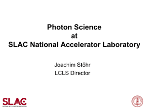 Photon Science at SLAC