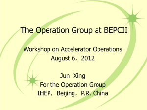 Xing given by Qin _The Operation Group at_BEPCII