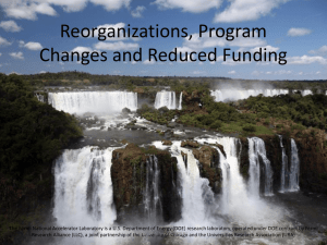 Johnson-D_Reorganizations, Program Changes and Reduced Funding