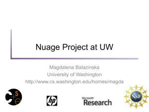 Univ of Washington (Magdalena Balazinska)