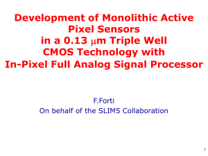 Development of Monolithic Active Pixel Sensors in a 0.13 CMOS Technology with