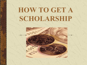 HOW TO Scholarship Powerpoint