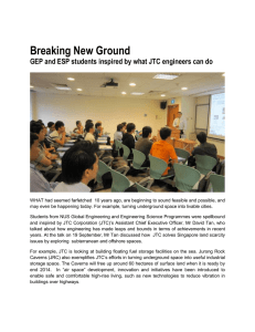 Talk by Mr David Tan on Breaking New Ground With JTC