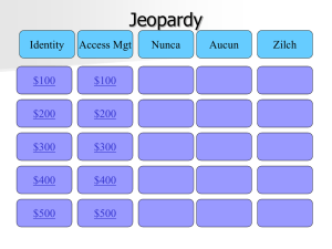 Jeopardy $100 $200 $300
