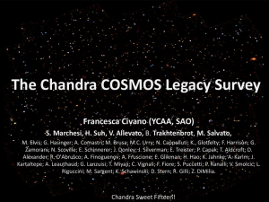 The Chandra COSMOS Legacy Survey Francesca Civano (YCAA, SAO)
