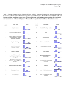 Cognitive Science