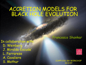 Accretion Models for Black Holes