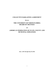 AFSCME Collective Bargaining Agreement