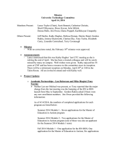 Minutes University Technology Committee April 14, 2014