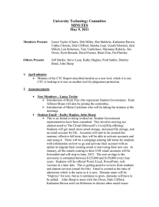 University Technology Committee MINUTES May 9, 2011