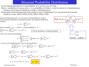 Probability and Statistics, part II (ppt)
