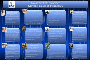 possible careers in Psychology