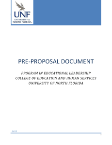 Pre-Proposal Document