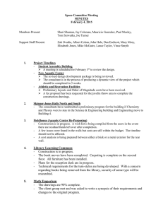 Space Committee Meeting MINUTES February 4, 2015