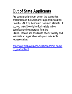 Out of State Applicants