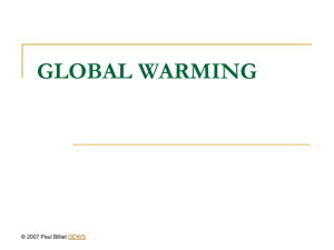 Powerpoint Presentation: Global Warming