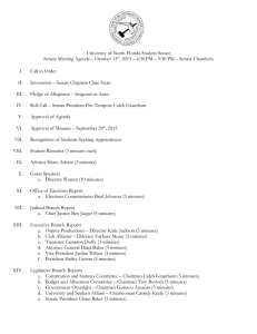 Senate Agenda 10-12-15