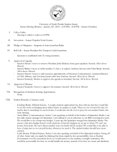 Senate Minutes 1-26-15