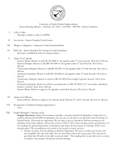 Senate Minutes 2-23-15