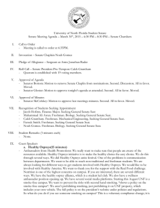 Senate Minutes 3-30-15