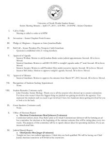 Senate Minutes 4-13-15