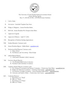 Agenda for 5-11-2016 Senate meeting