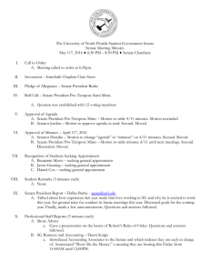 Minutes from the 5-11-2016 senate meeting