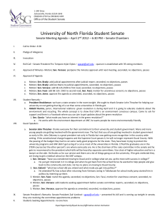 University of North Florida Student Senate