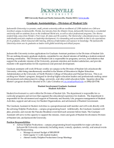 Division of Student Life Graduate Assistant