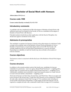 BSW(Hons)