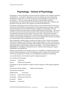 – School of Psychology Psychology