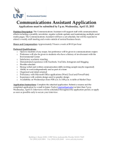Communications Assistant Application