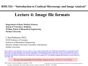 Lecture 4: Image file formats