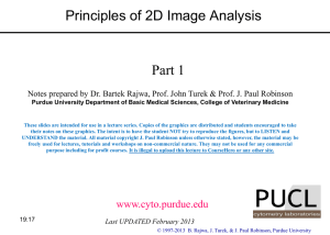 Principles of 2D Image Analysis Part 1
