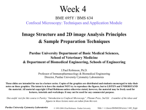 Week 4 Image Structure and 2D image Analysis Principles
