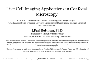 Live Cell Imaging Applications in Confocal Microscopy