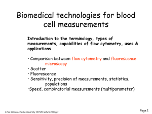 Biomedical technologies for blood cell measurements