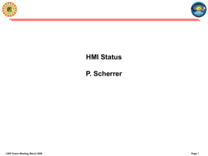 HMI_Status_Mar_2008.ppt
