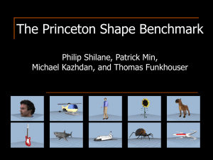 The Princeton Shape Benchmark Philip Shilane, Patrick Min,