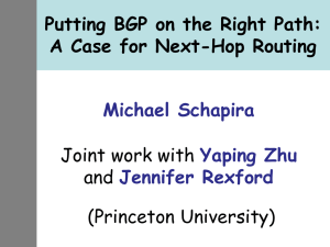 Putting BGP on the Right Path: A Case for Next-Hop Routing