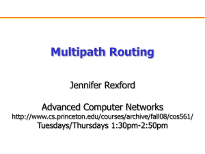 Routing: Multipath