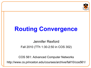 Routing Convergence