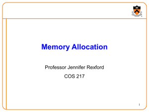 Memory Allocation